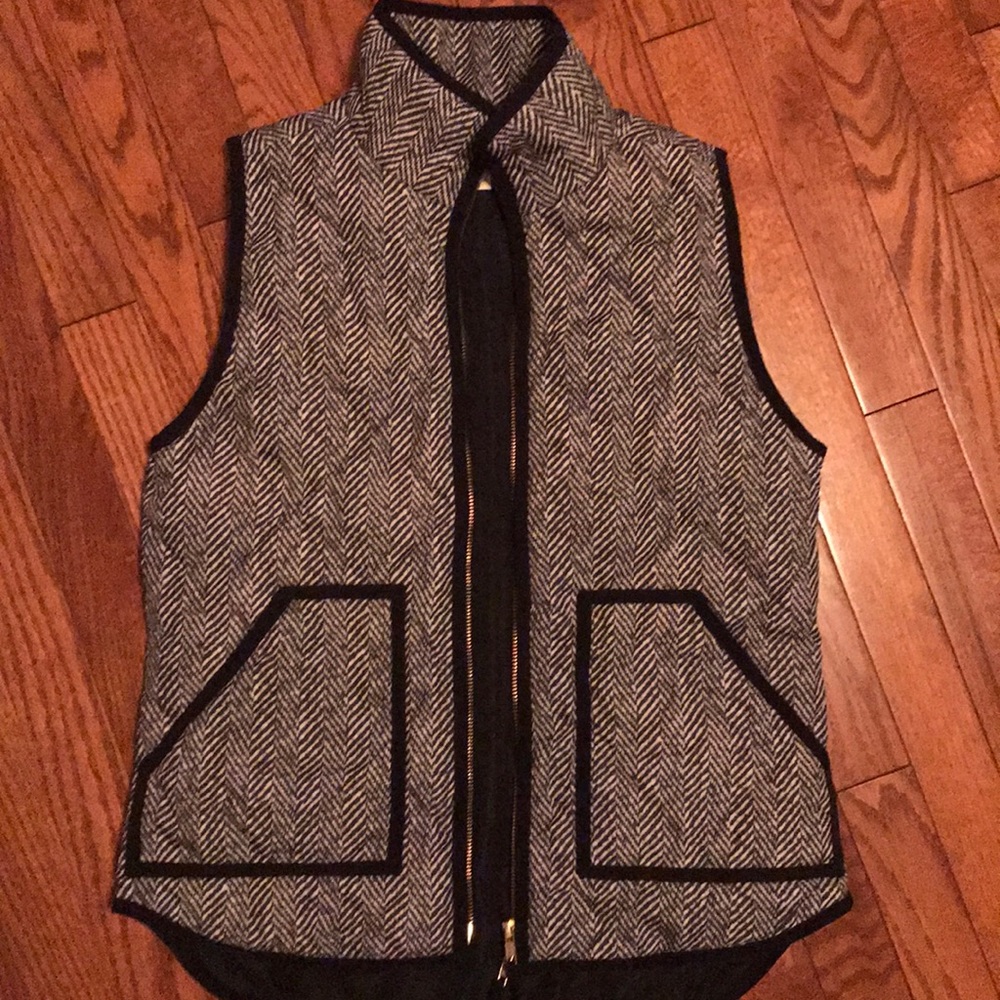 J Crew Herringbone Vest